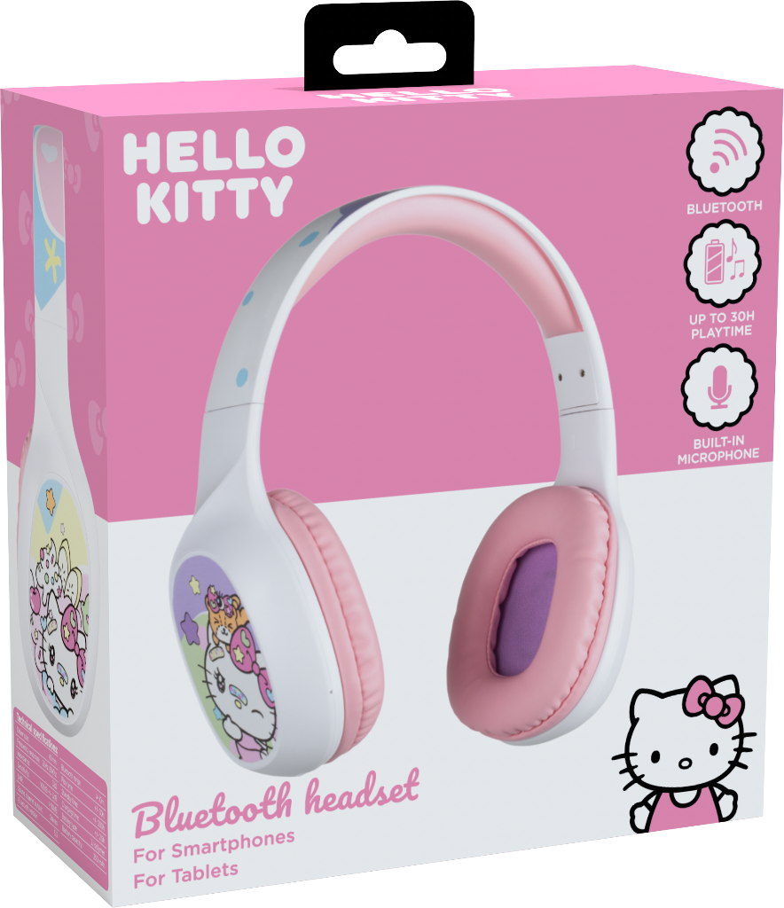 Officially Licensed Hello Kitty Konix Bluetooth Headphones