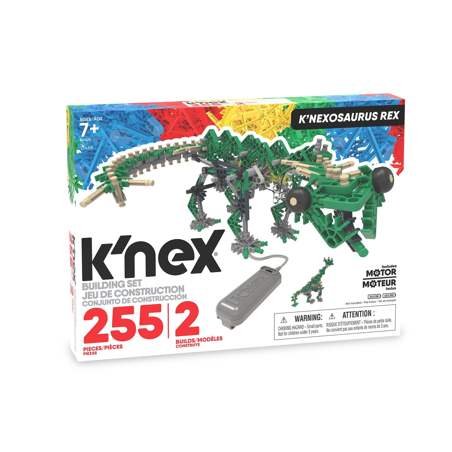 K’NEX Motorized Creations Building Set 325-Piece Educational Toy with Wind-Up Motor & 25 Model Ideas