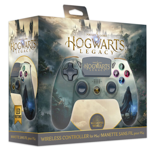 Freaks And Geeks Hogwarts Legacy Landscape Wireless Light-Up PS4 controller