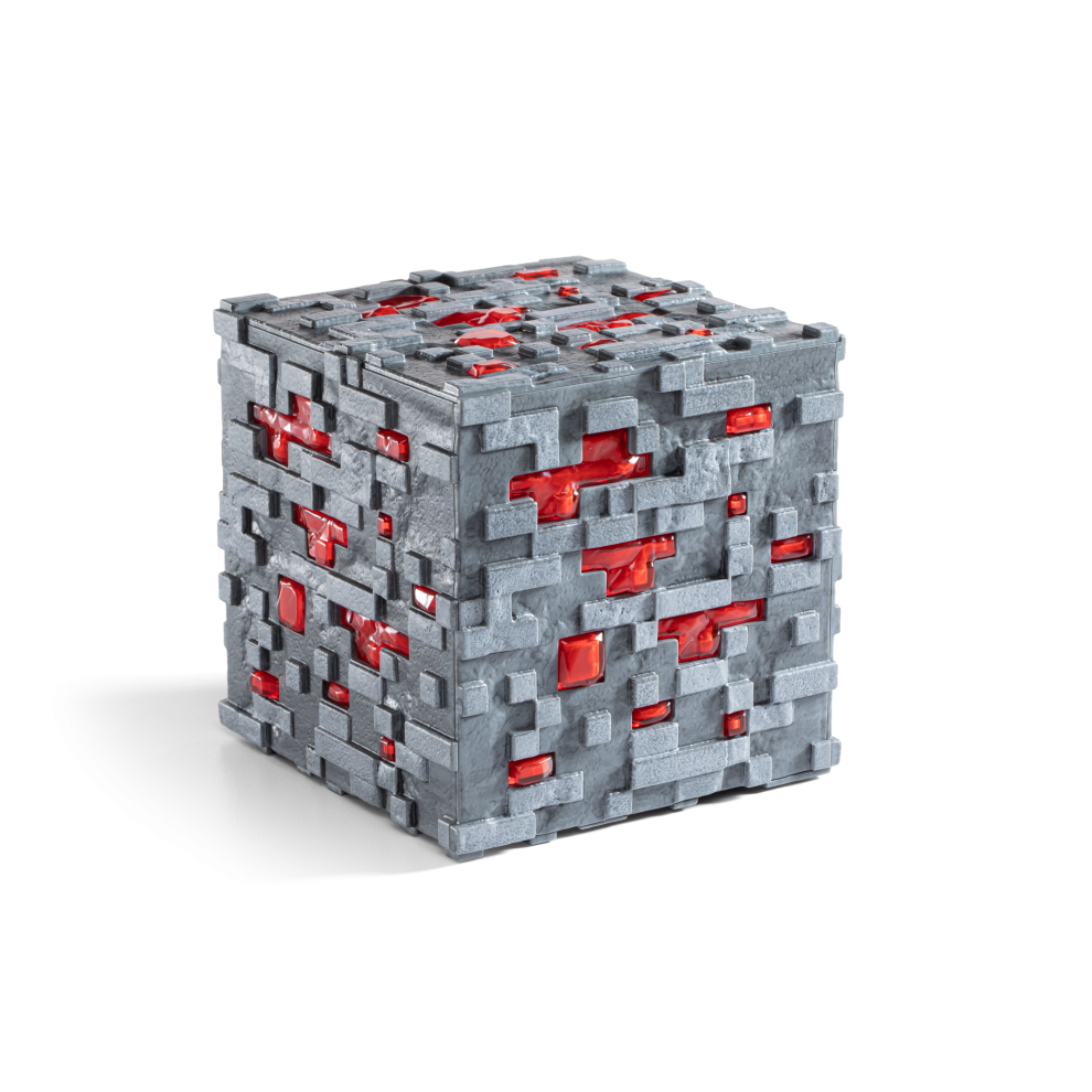 Minecraft Redstone Ore Touch Light | LED Illuminating Block Replica