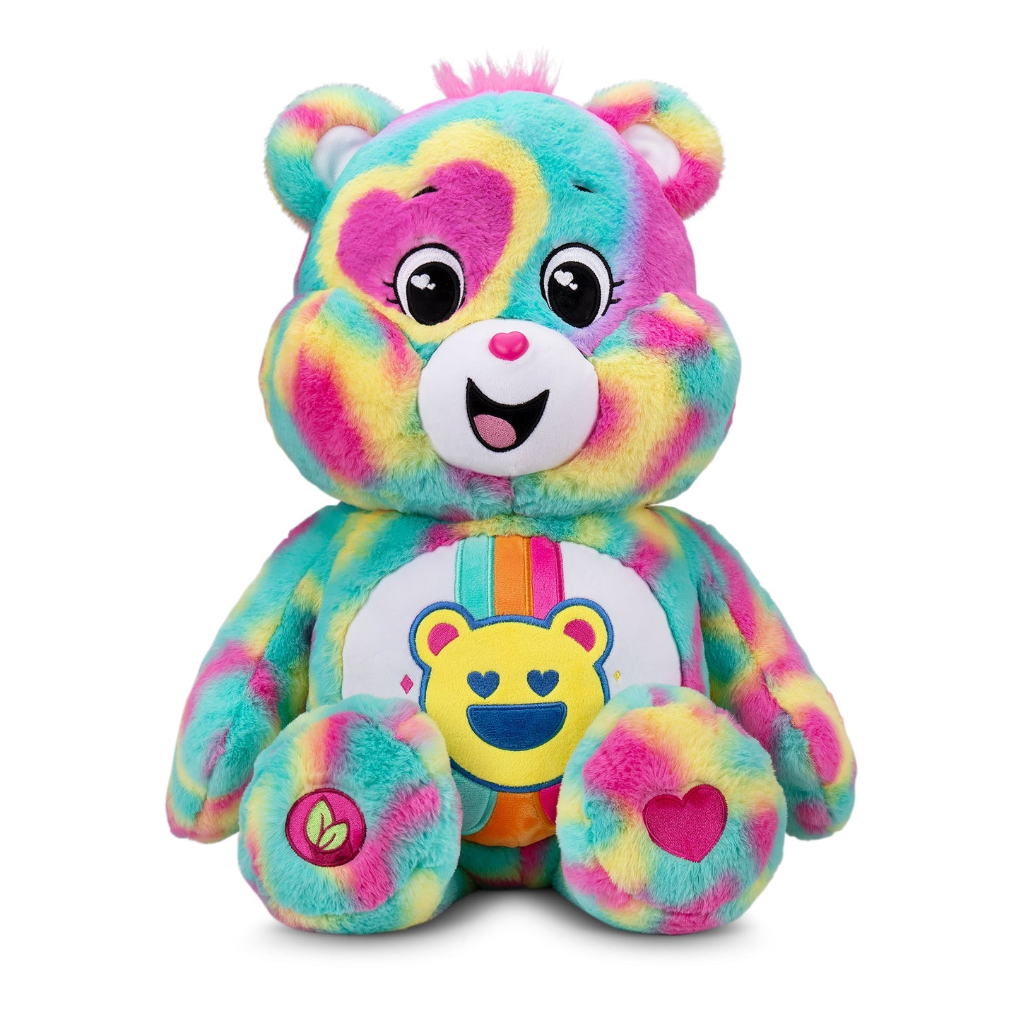 Care Bears 60cm Jumbo Plush - Good Vibes Bear (Eco-Friendly)