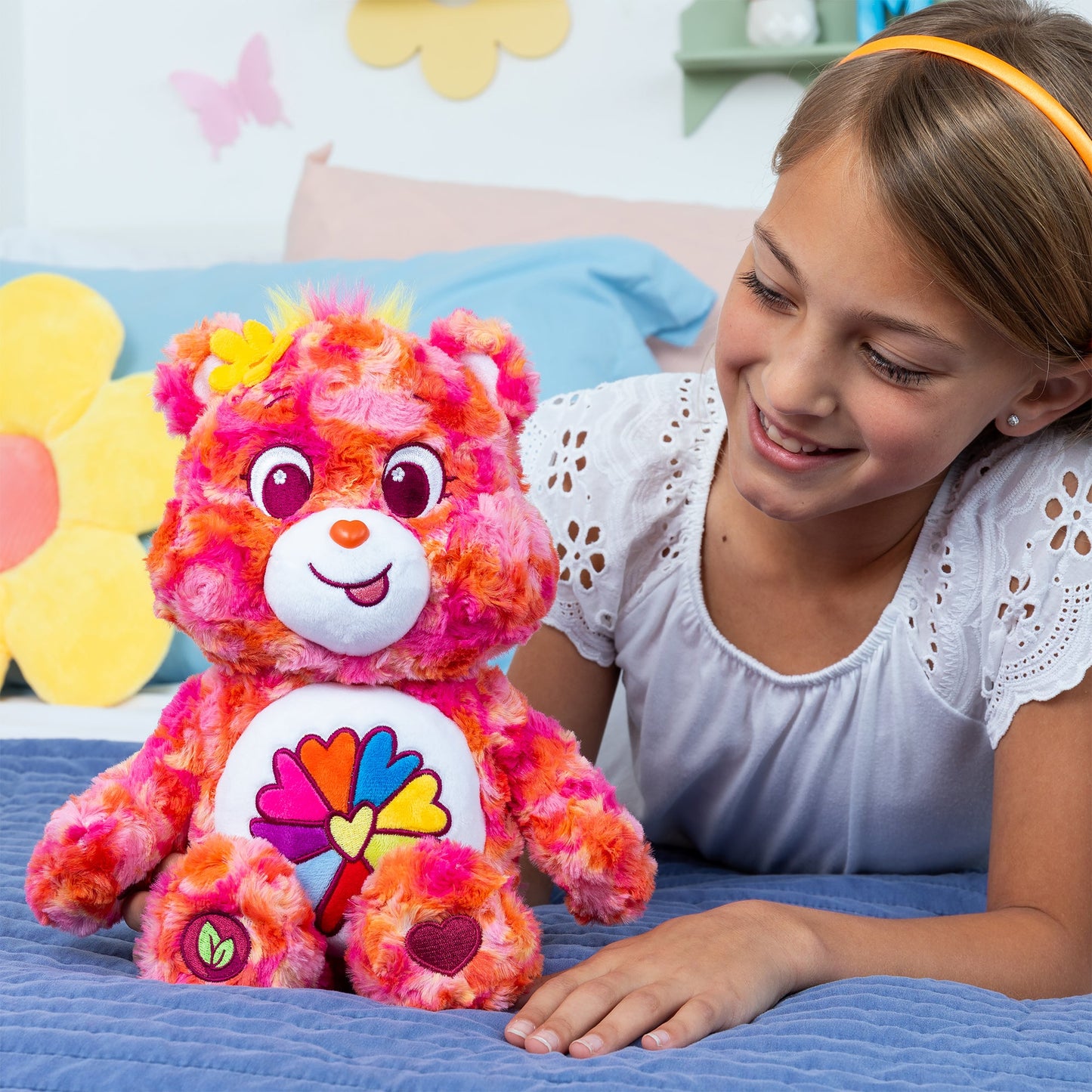 Care Bears 35cm Medium Plush - Flower Power Bear (Eco Friendly)