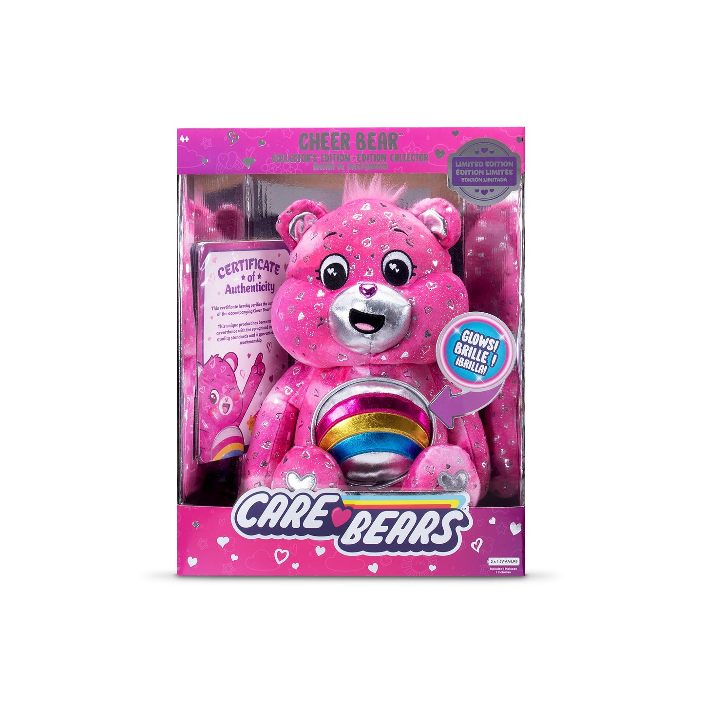 Care Bears Cheer Bear Glowing Belly