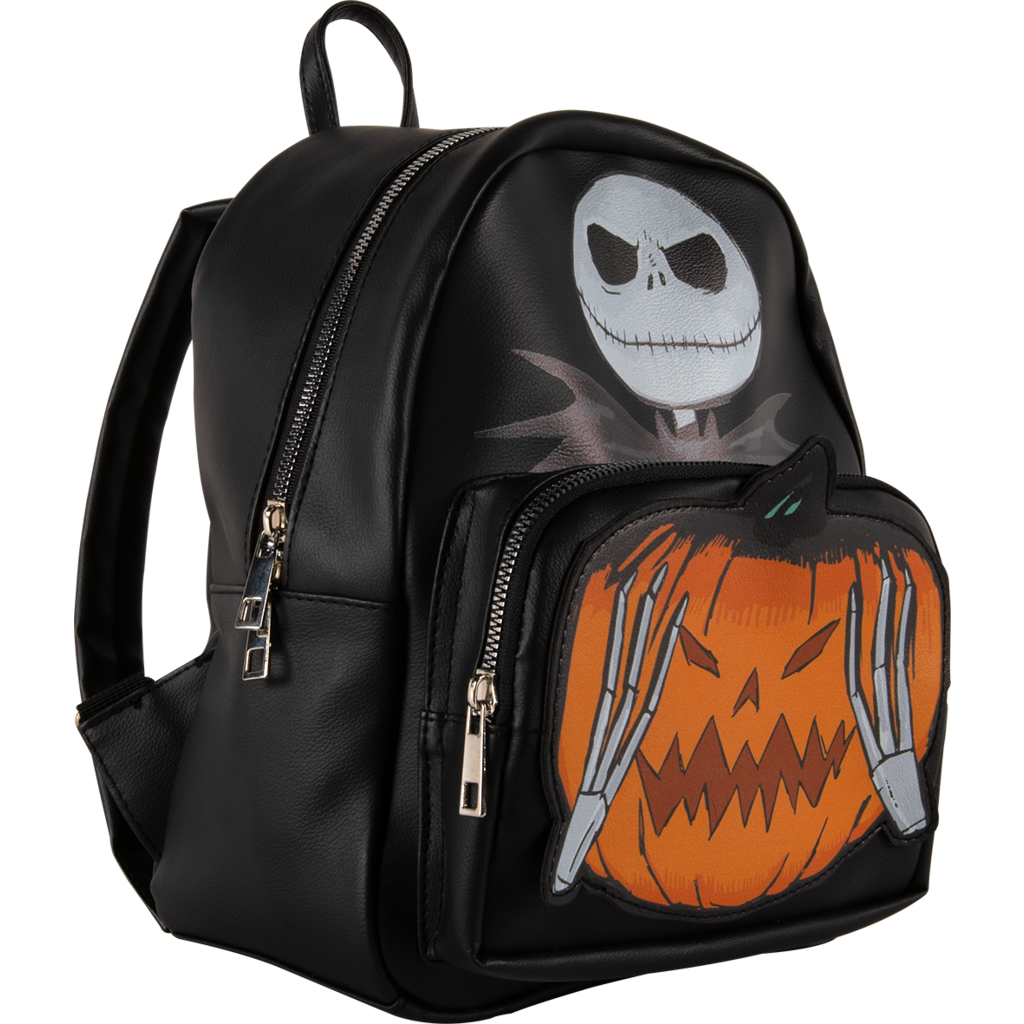 Officially Licensed Disney Jack Skellington Premium Faux Leather Backpack