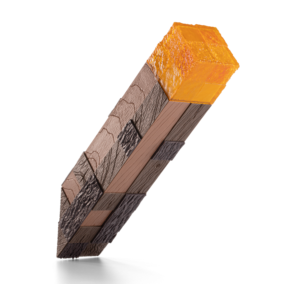 Minecraft Torch Replica with LED | Wall-Mountable Collector’s Light