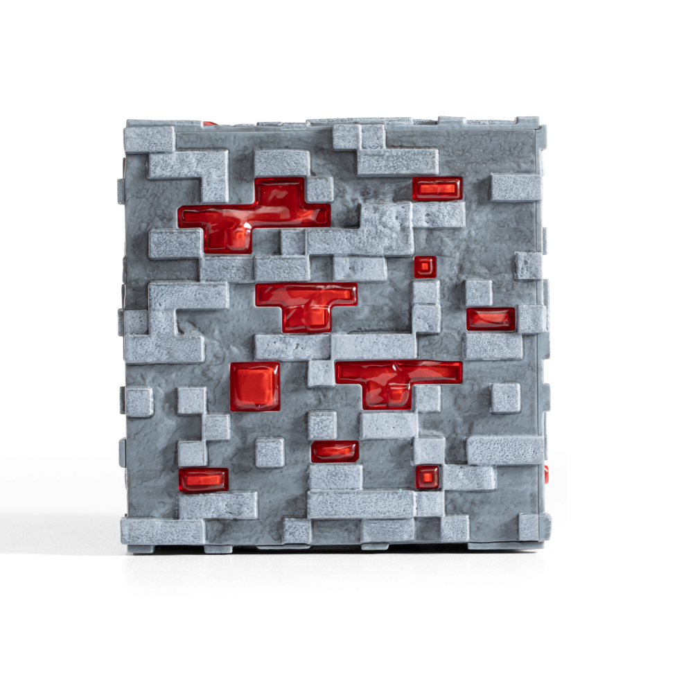 Minecraft Redstone Ore Touch Light | LED Illuminating Block Replica