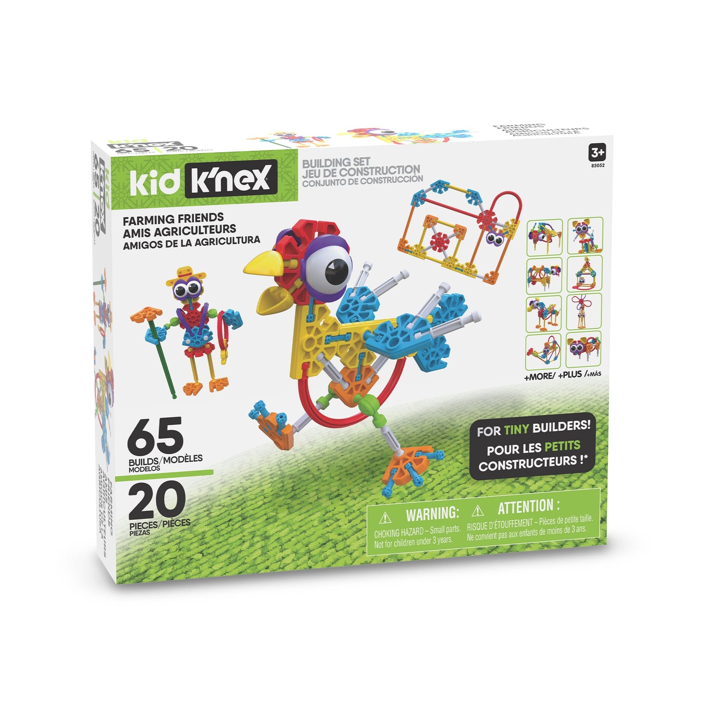 Kid K'NEX Farmin' Friends Building Set 20 Model Incl.
