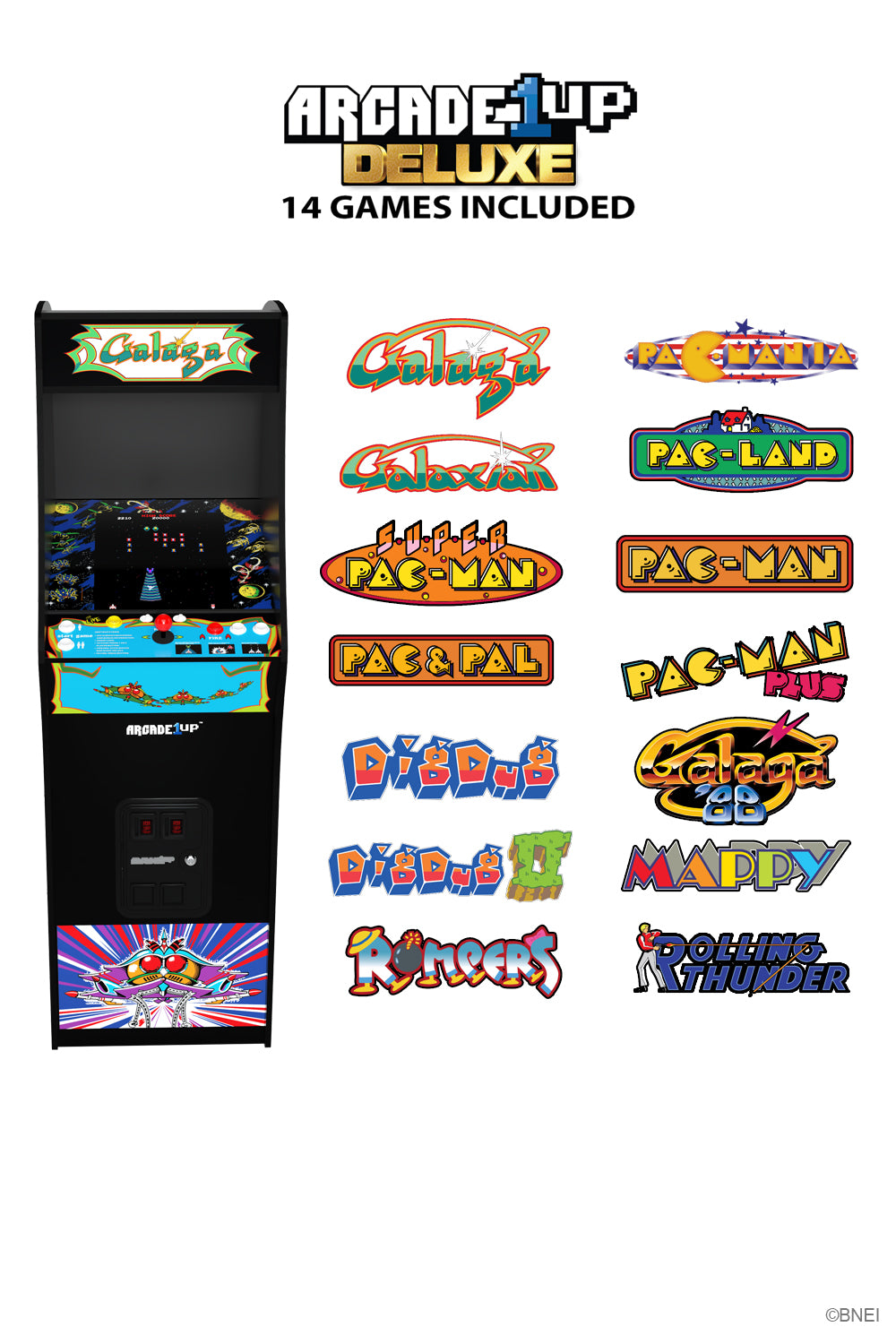 Arcade1Up Galaga Deluxe Wifi Enabled Arcade Machine