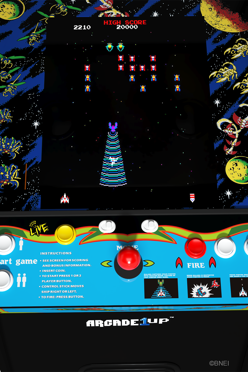 Arcade1Up Galaga Deluxe Wifi Enabled Arcade Machine