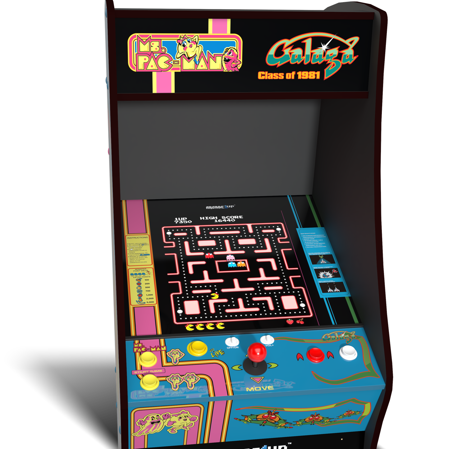Arcade1Up Ms. Pac-Man vs Galaga Class of 81 Deluxe Arcade Machine