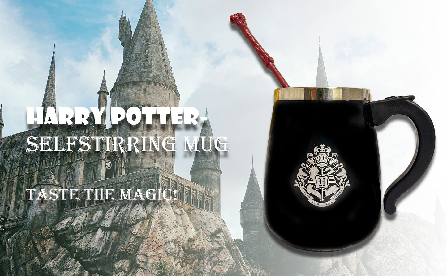 Harry Potter - Self-stirring mug with wand (350 ml)