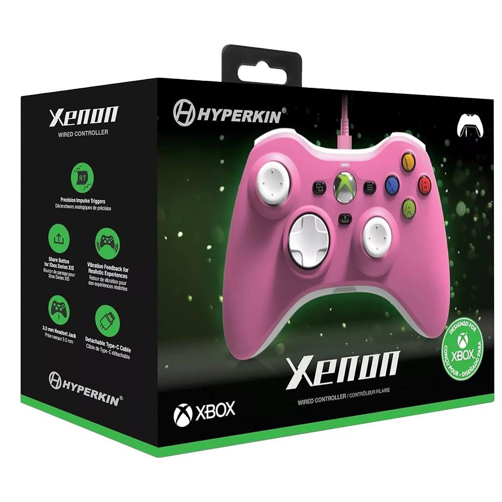 Hyperkin Xenon Xbox Series X/S Wired Controller - Pink