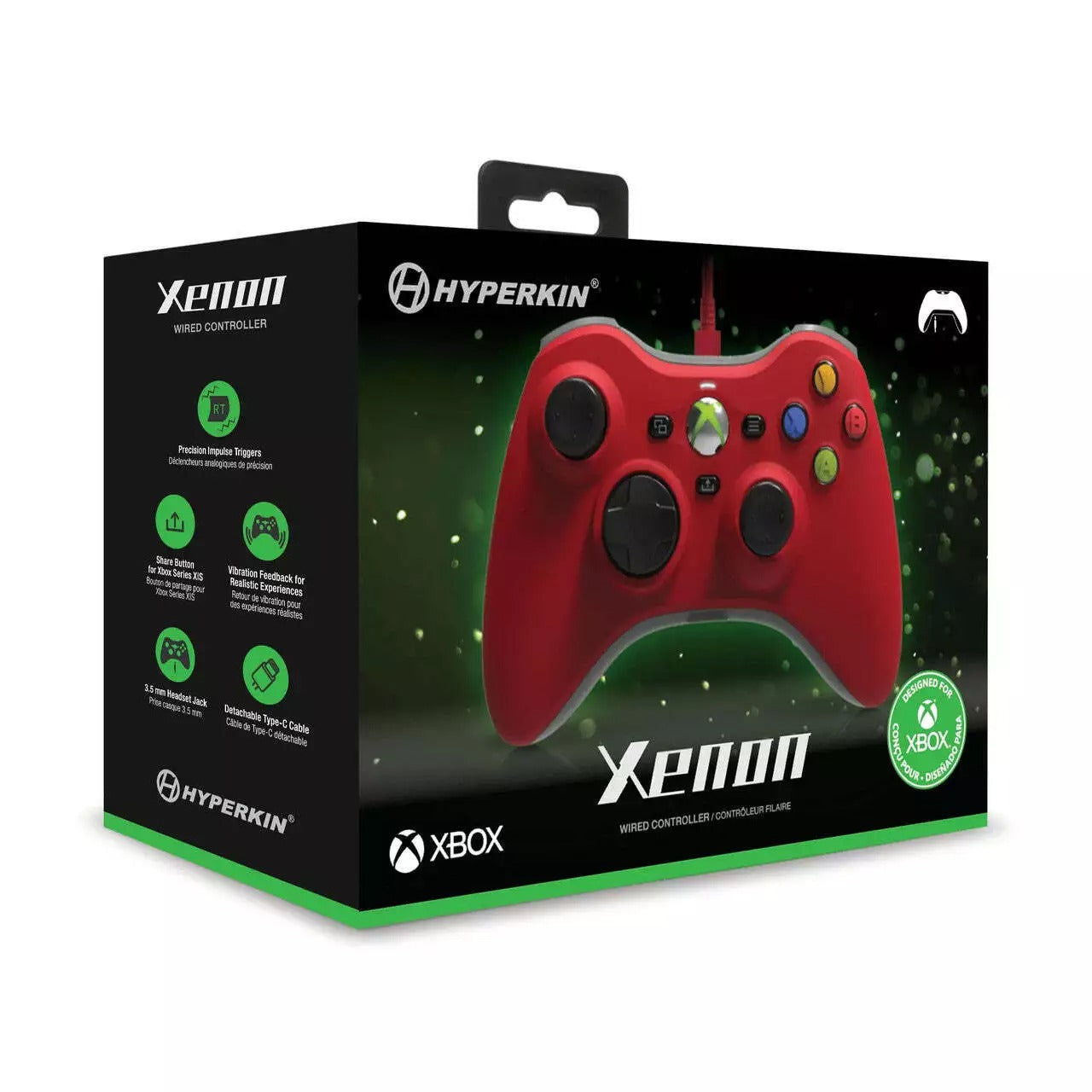 Hyperkin Xenon Xbox Series X/S Wired Controller - Red