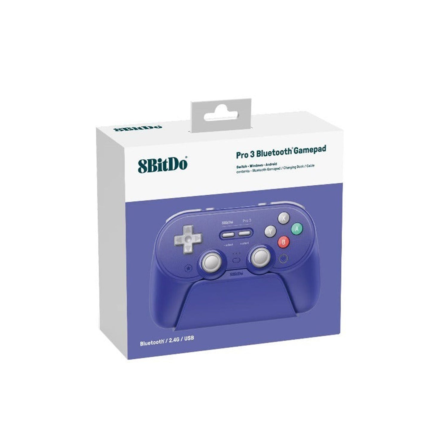 8BitDo Pro 3 Bluetooth Controller for Nintendo Switch 2 and PC (Purple)