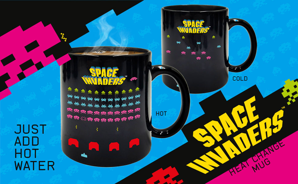 Space Invaders Heat Colour Change Mug - 350ml