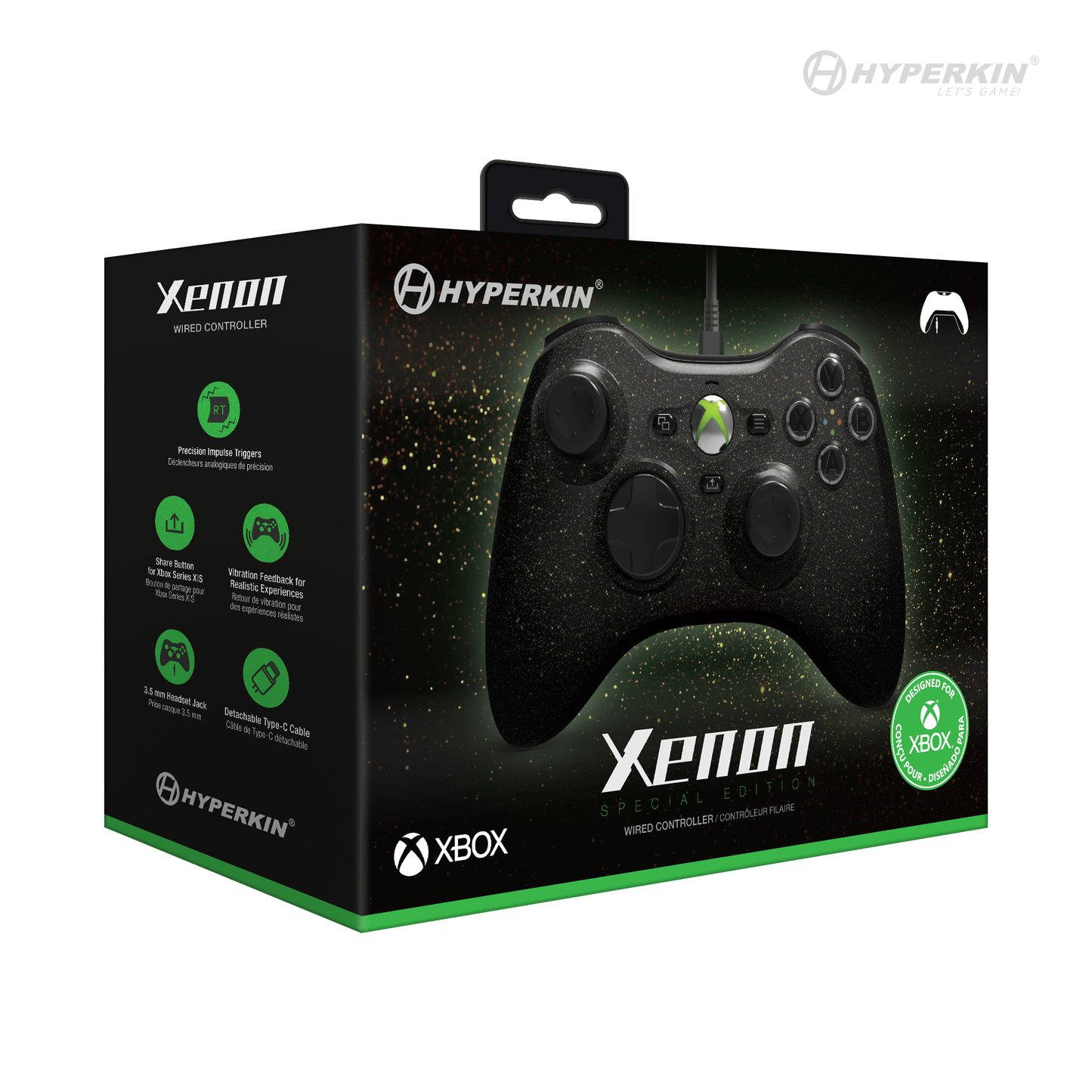 Hyperkin Xenon Xbox Series X/S Wired Controller - Cosmic Night