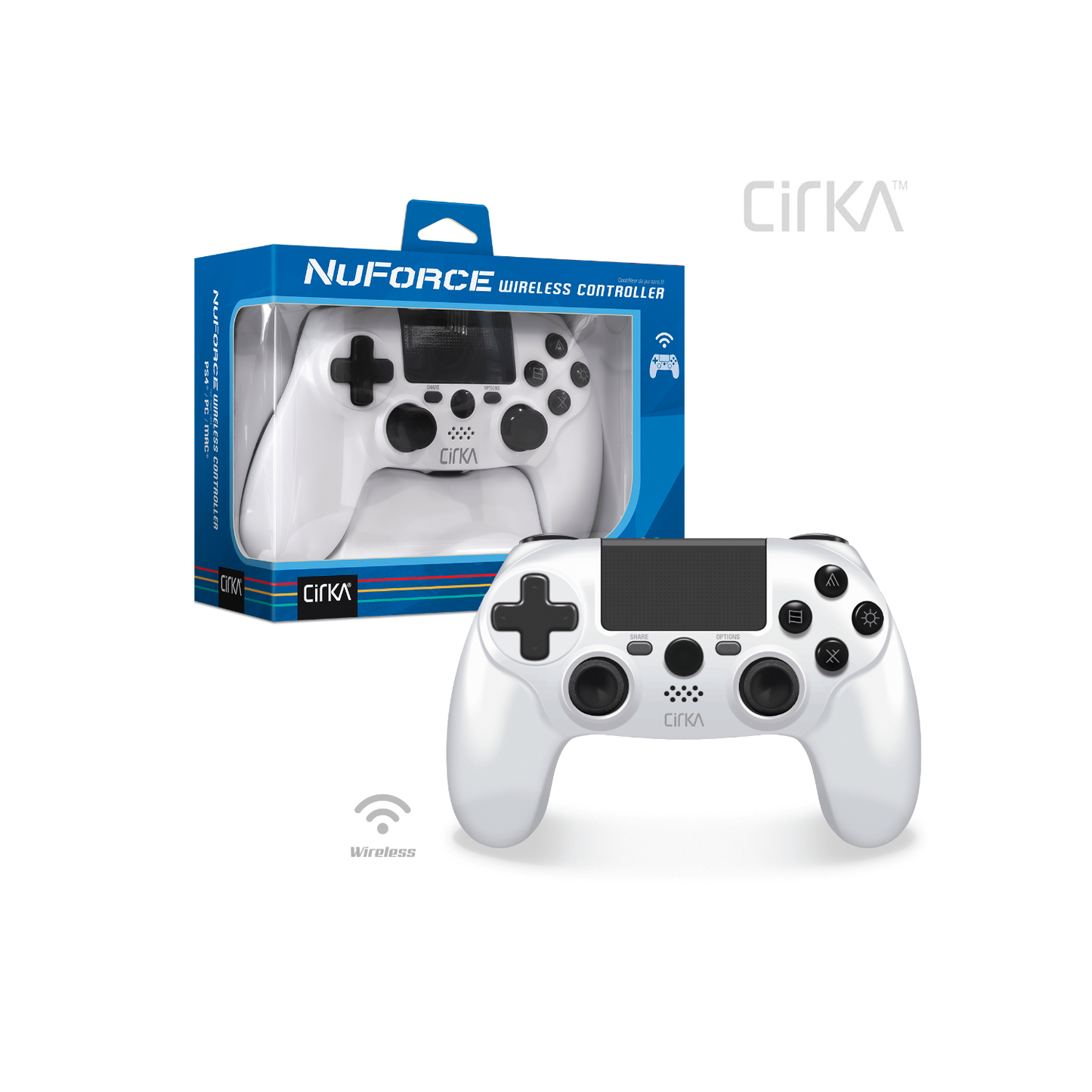 Hyperkin NuForce PS4 Wireless Controller - White