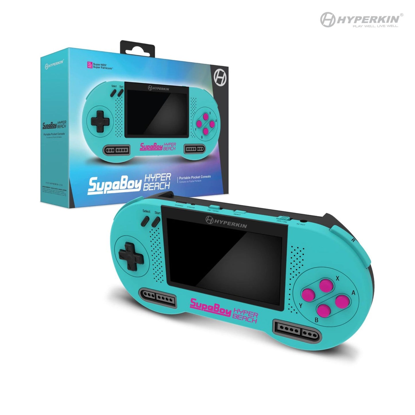Hyperkin SupaBoy Portable Pocket Console for Super NES/Super Famicom Hyper Beach