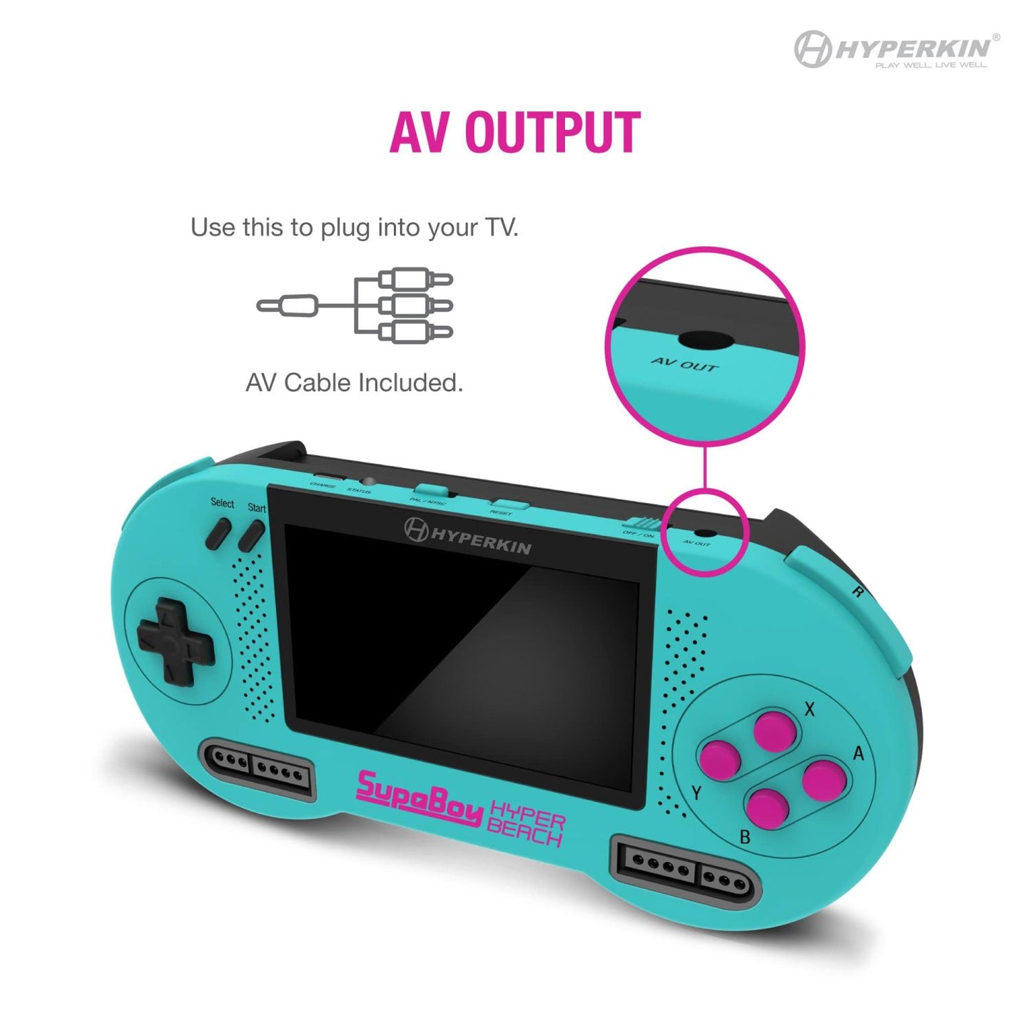 Hyperkin SupaBoy Portable Pocket Console for Super NES/Super Famicom Hyper Beach