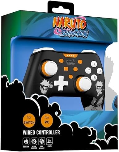 Konix Naruto Black Nintendo Switch/PC Gaming Controller