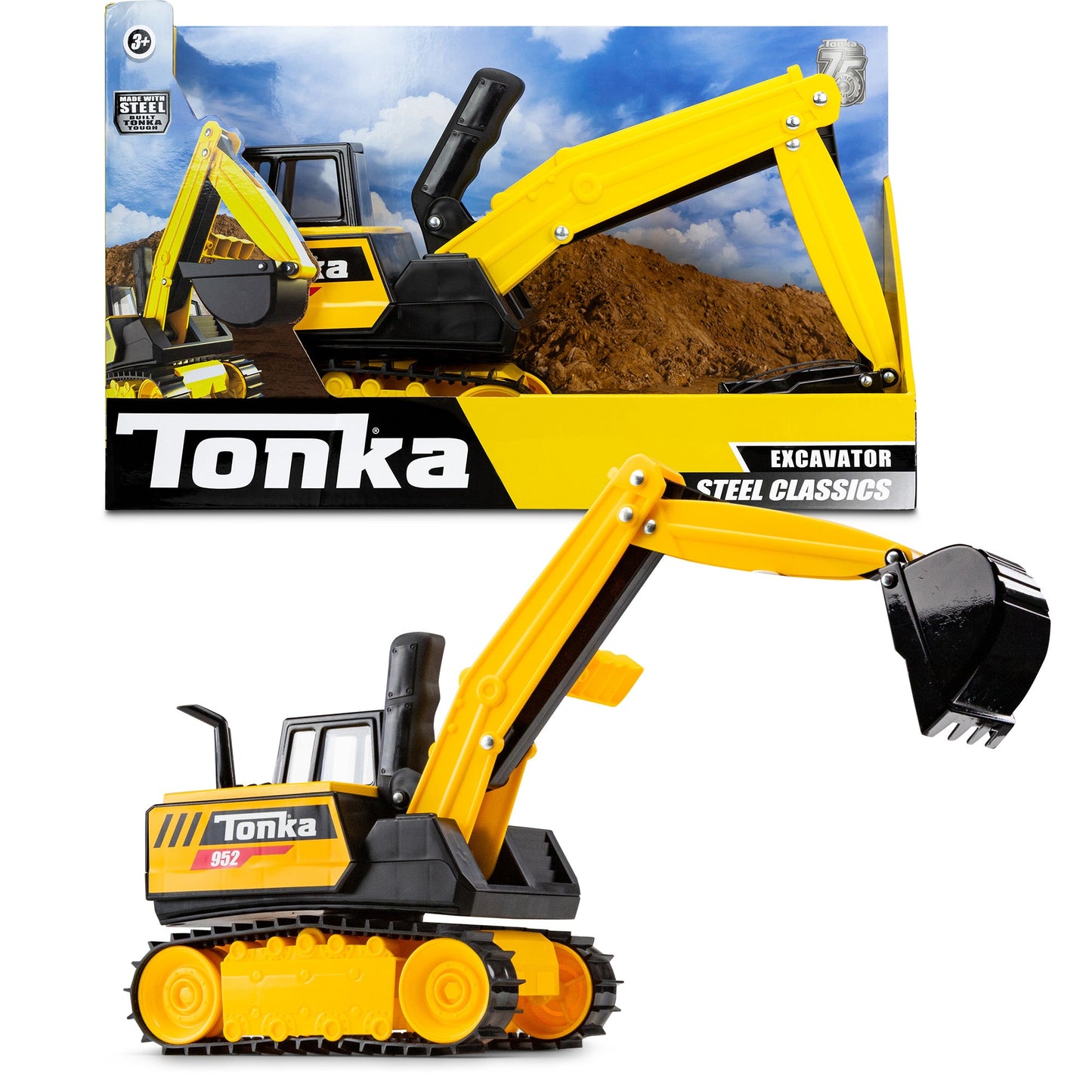 Tonka Steel Classics Excavator for Kids