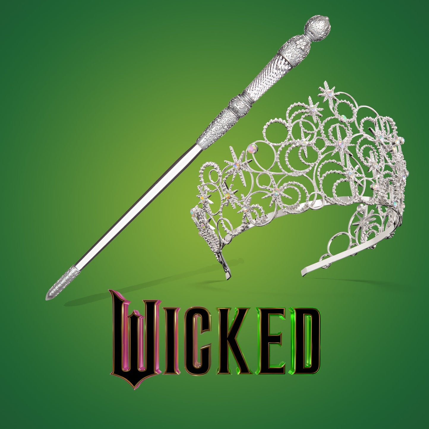 Wicked Glinda Roleplay Bundle - Training Wand & Bubble Crown