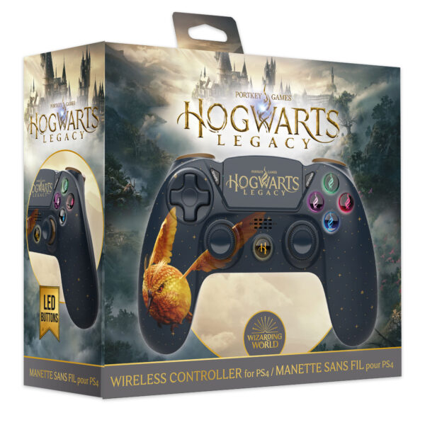 Freaks And Geeks Hogwarts Legacy Golden Snidget Wireless PS4 Light-Up controller