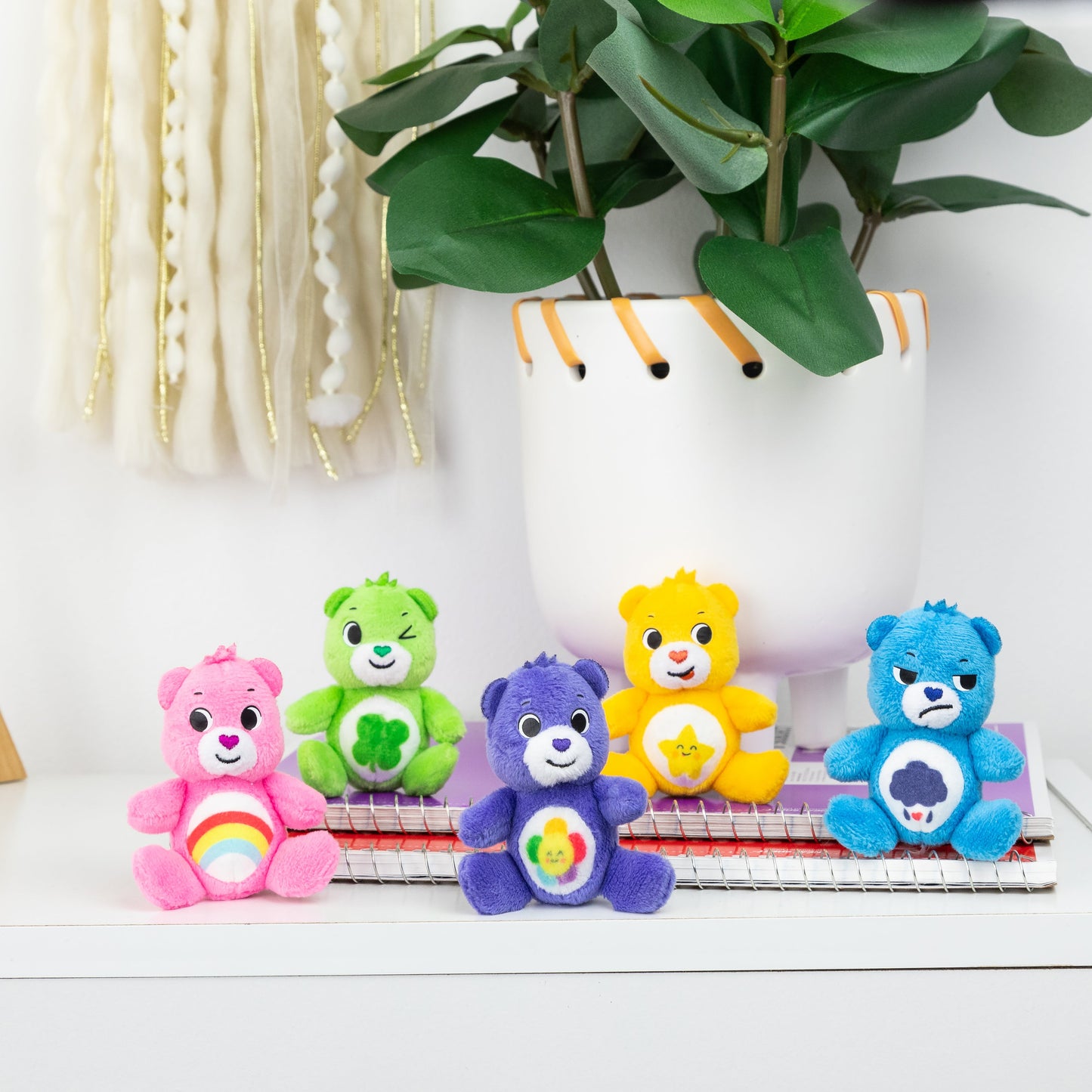 Care Bears Micro Plush 5 Pack (Cheer Bear, Laugh-A-Lot Bear, Good Luck Bear, Grumpy Bear & Harmony Bear)