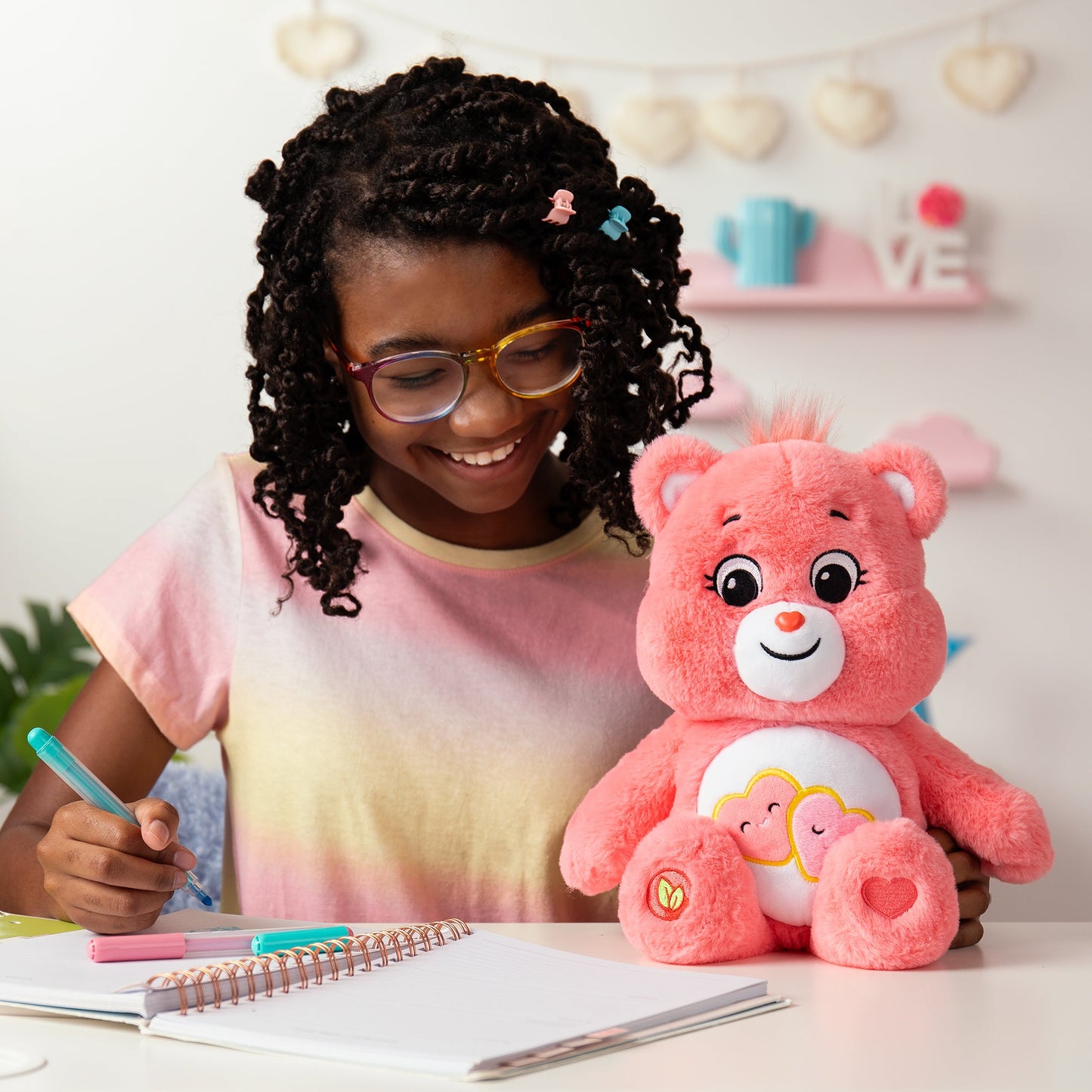 Care Bears 35cm Medium Plush - Love-A-Lot Bear (Eco Friendly)