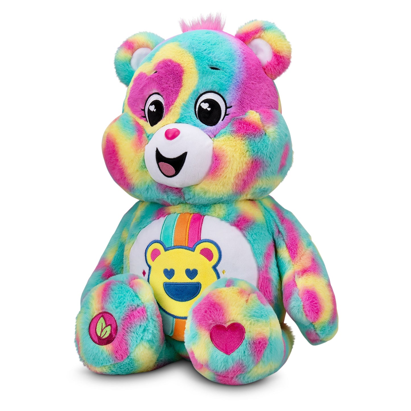 Care Bears 60cm Jumbo Plush - Good Vibes Bear  (Eco-Friendly)