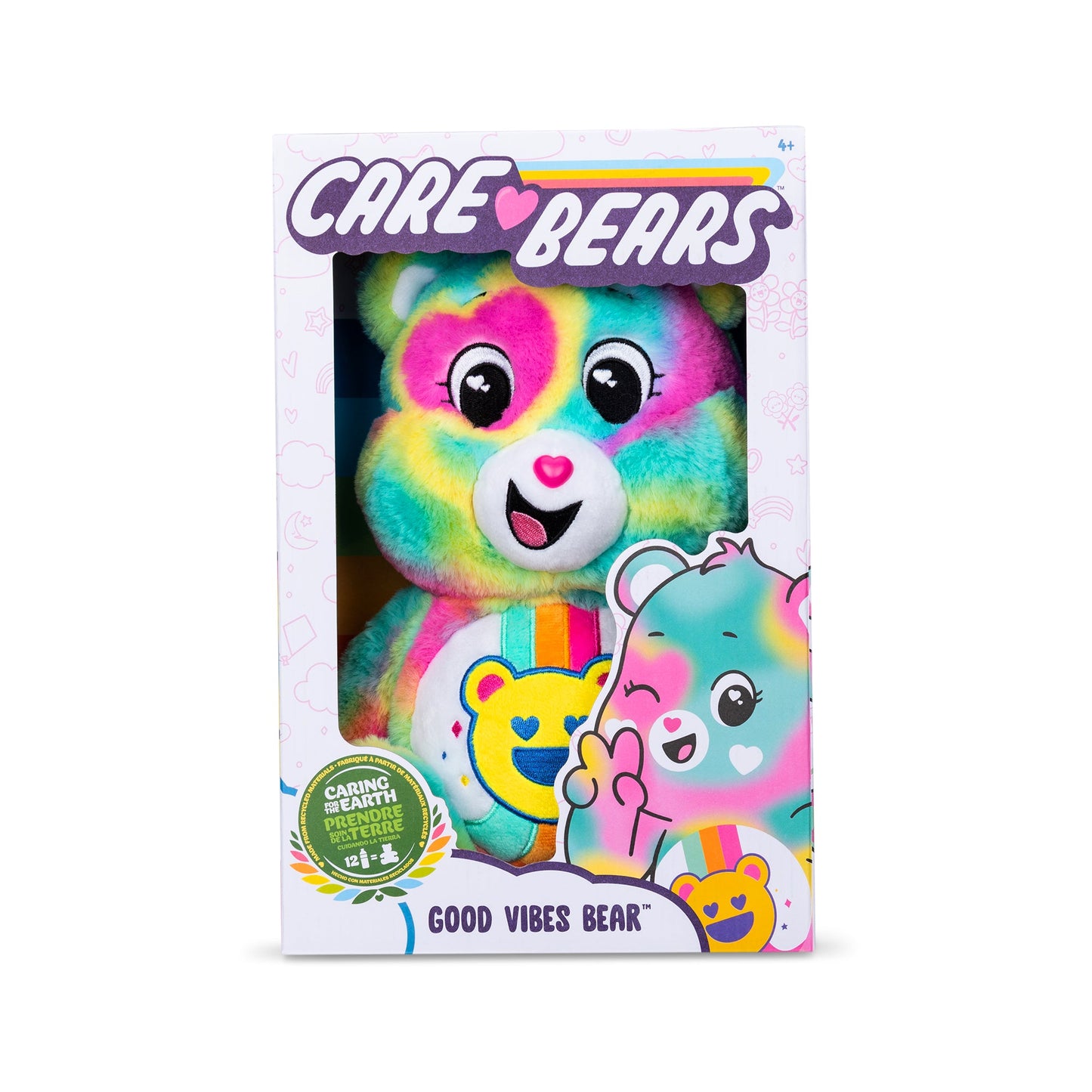Care Bears 35cm Medium Plush - Good Vibes Bear  (Eco Friendly)