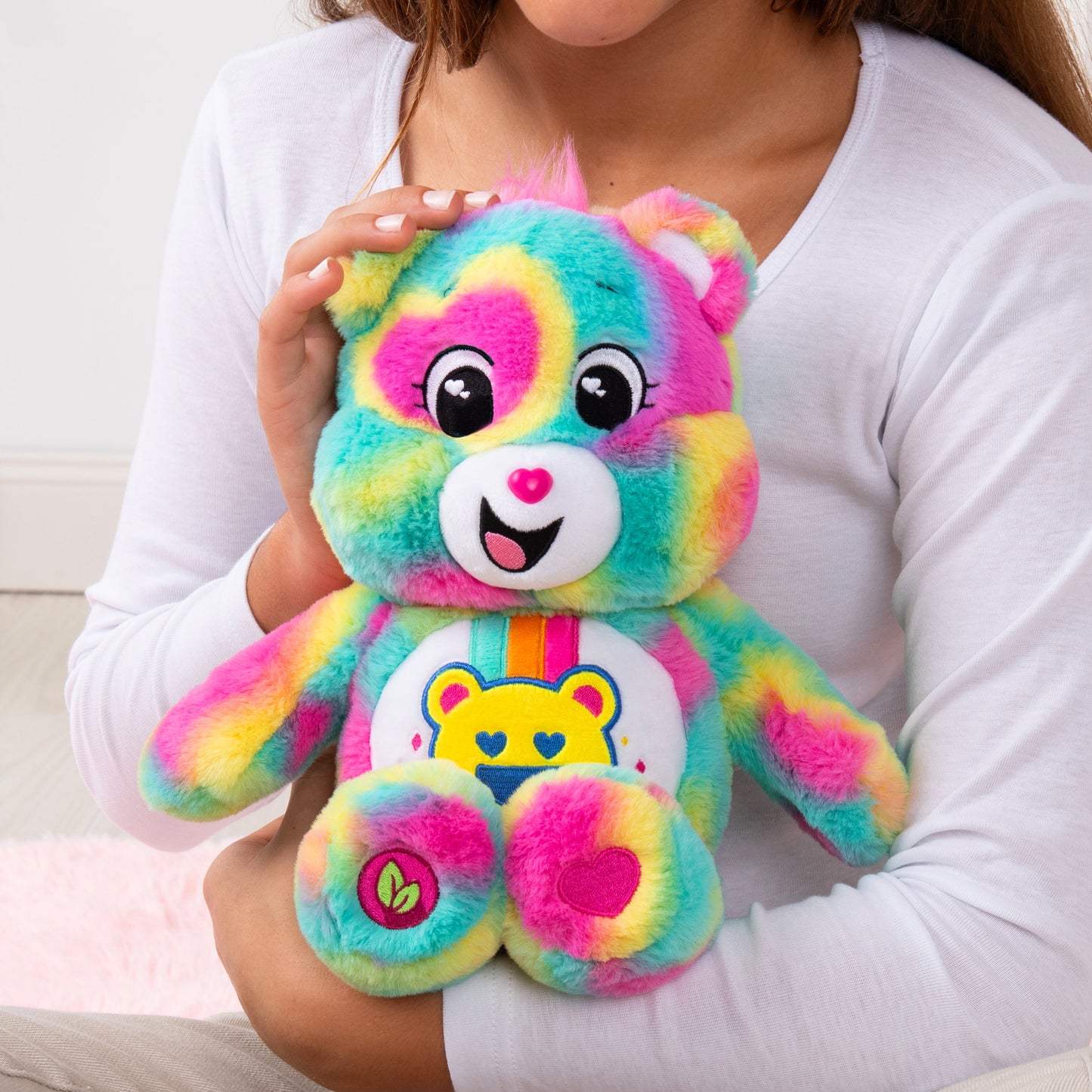 Care Bears 35cm Medium Plush - Good Vibes Bear  (Eco Friendly)