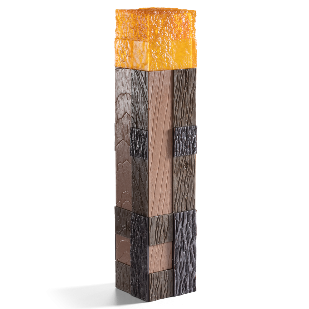 Minecraft Torch Replica with LED | Wall-Mountable Collector’s Light