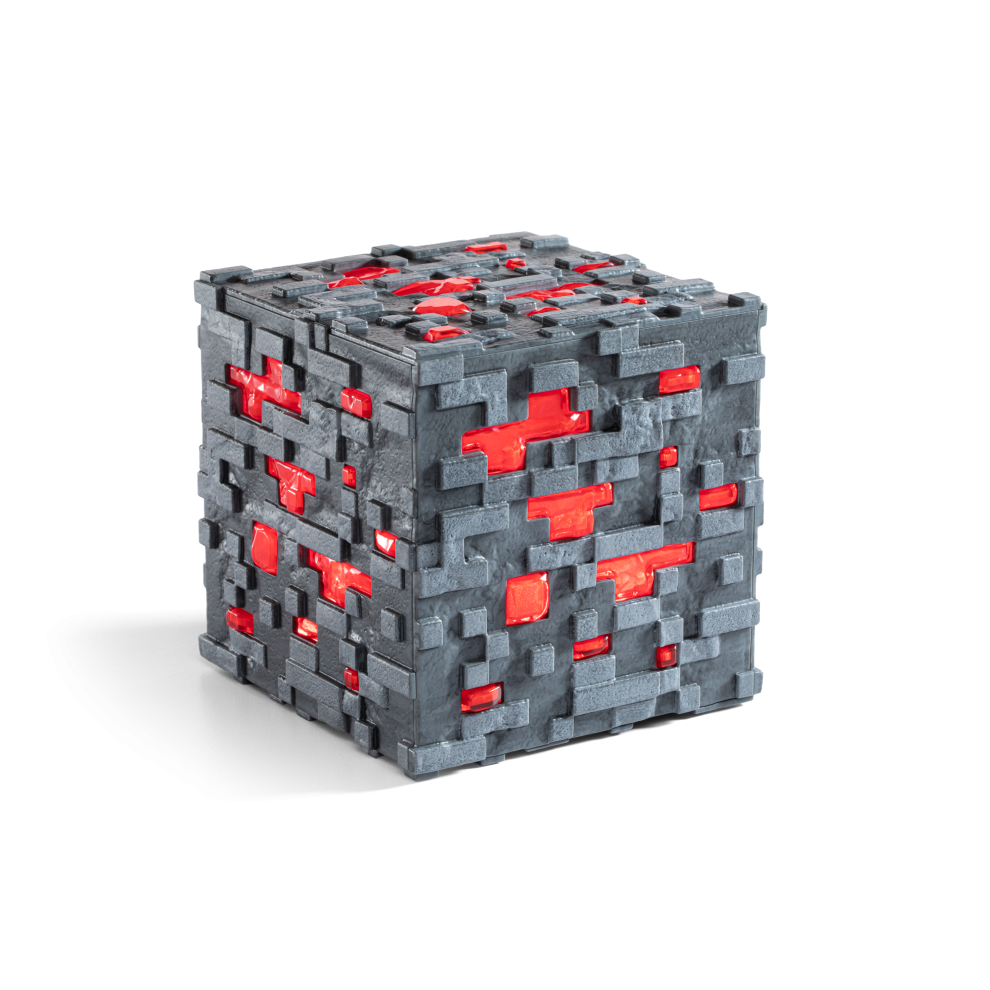 Minecraft Redstone Ore Touch Light | LED Illuminating Block Replica