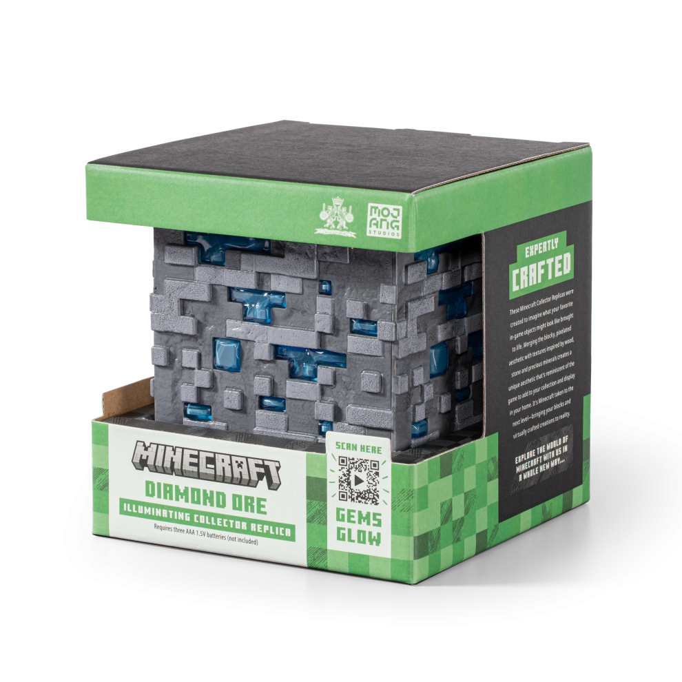 Minecraft Diamond Ore Touch Light | LED Illuminating Block Replica