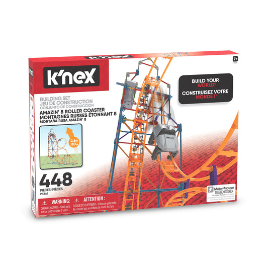K'NEX "Amazin' 8" Motorised Roller Coaster Building Set