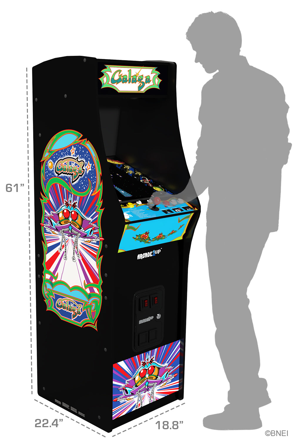 Arcade1Up Galaga Deluxe Wifi Enabled Arcade Machine