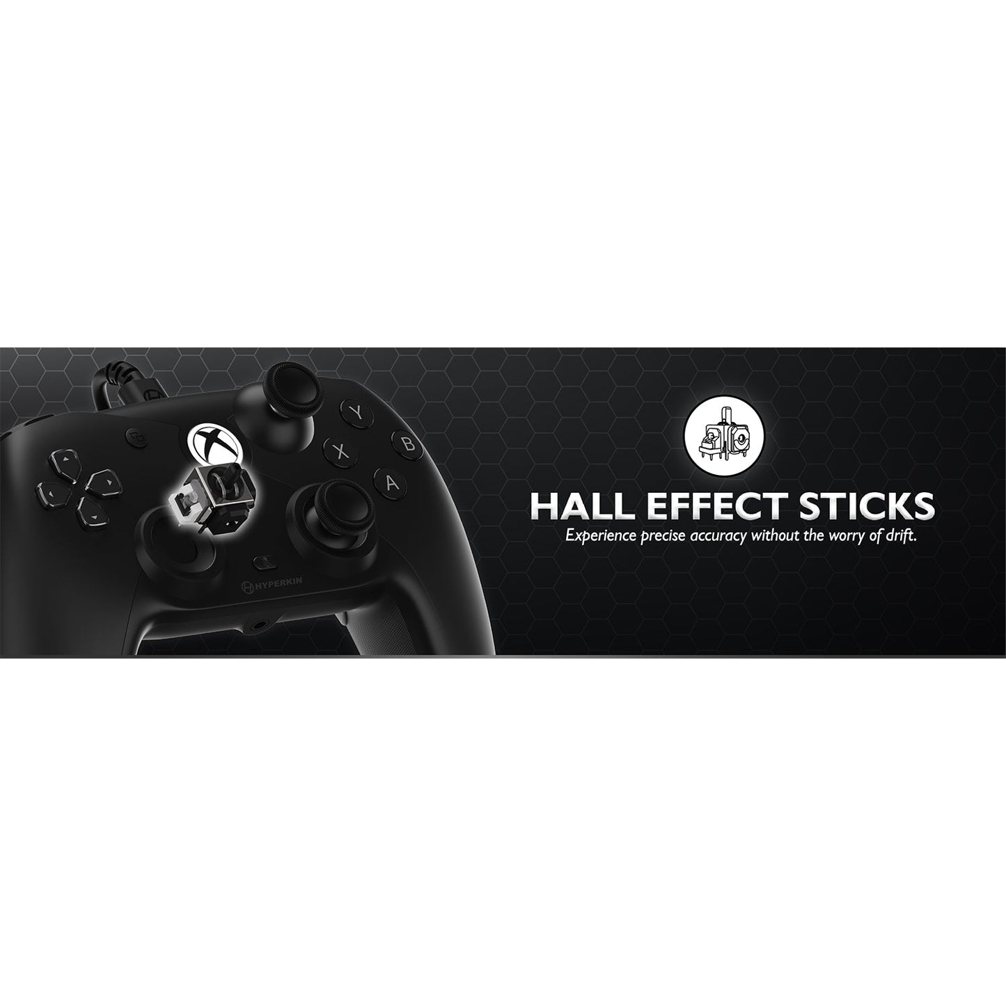 Hyperkin Competitor Wired Xbox Controller with Hall Effect Sticks (Black)