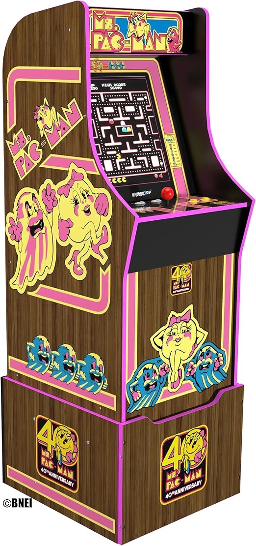 Arcade1up Ms. Pac-Man 40th Anniversary 10-in-1 Arcade Machine
