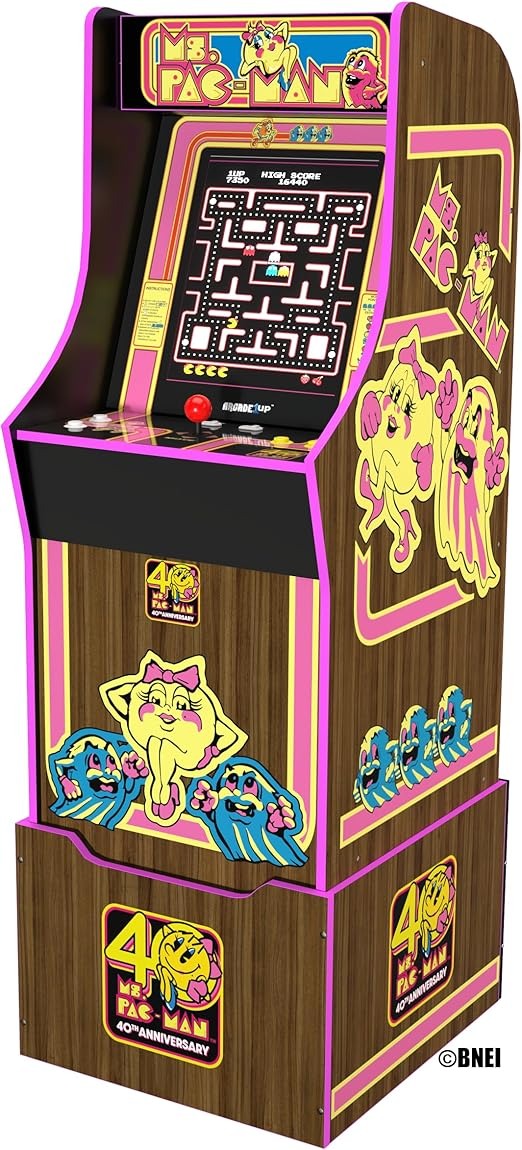 Arcade1up Ms. Pac-Man 40th Anniversary 10-in-1 Arcade Machine