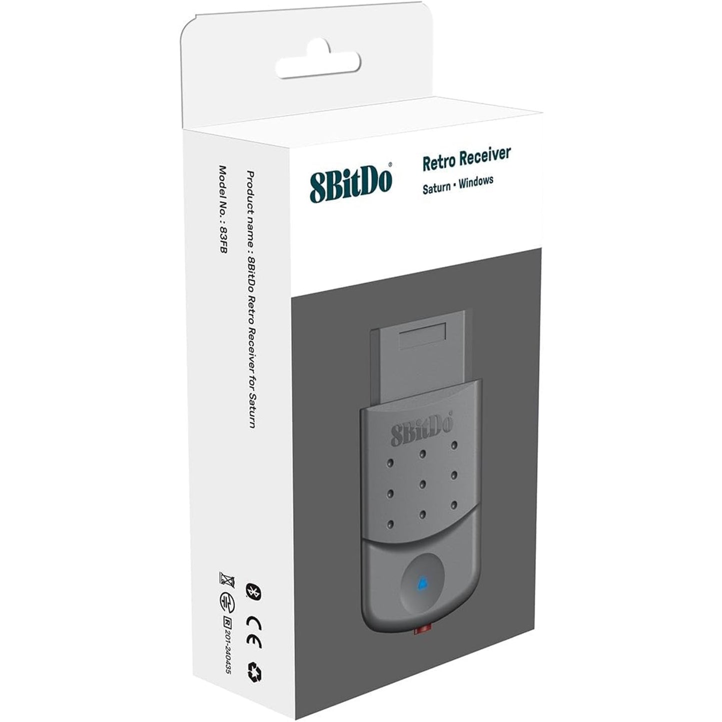 8BitDo Bluetooth Retro Receiver for Sega Saturn and Windows PC - Wireless Adapter for Xbox, PlayStation and Switch Controllers