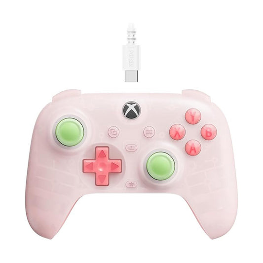 8BitDo Ultimate Mini Wired Controller for Xbox Series X|S with Hall Effect Joysticks (Translucent Pink)