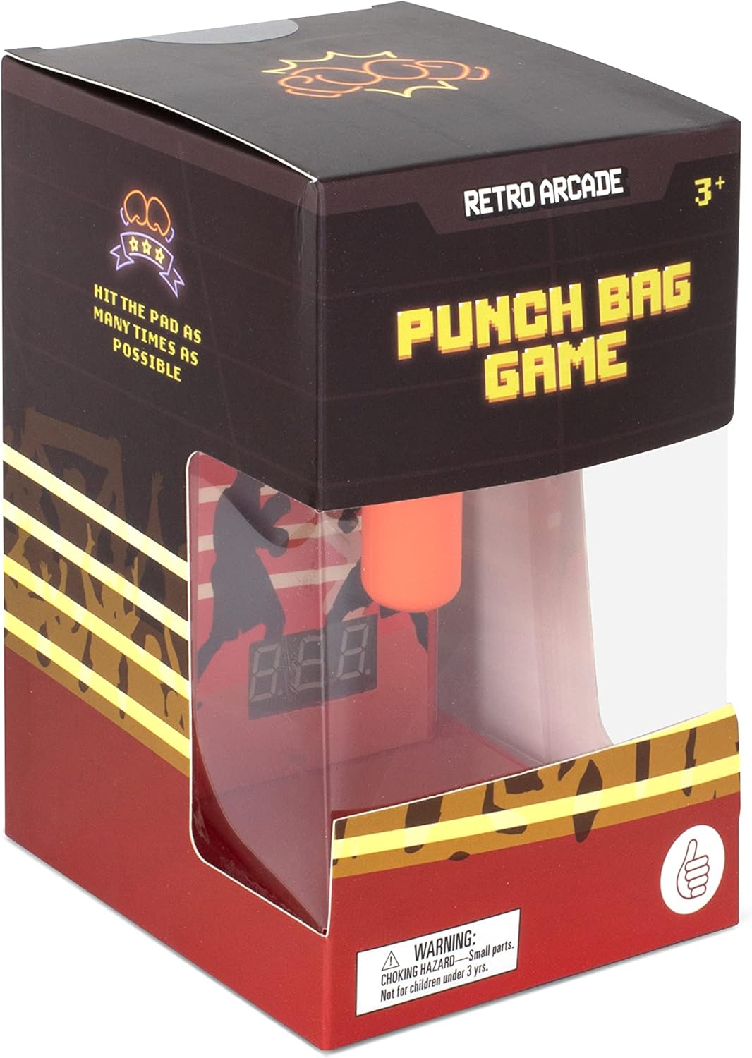 Thumbs Up! Retro Arcade Mini Punch Bag Game