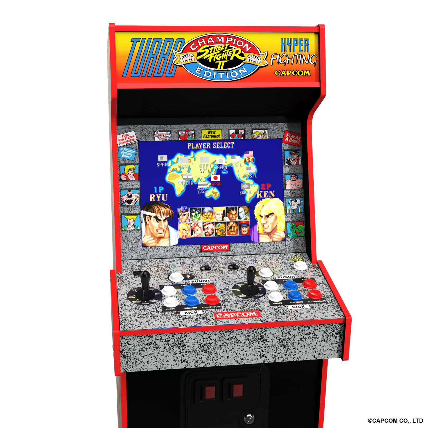 Arcade1Up Street Fighter Turbo Legacy Yoga Flame 14-in-1 Wifi Enabled Arcade Machine