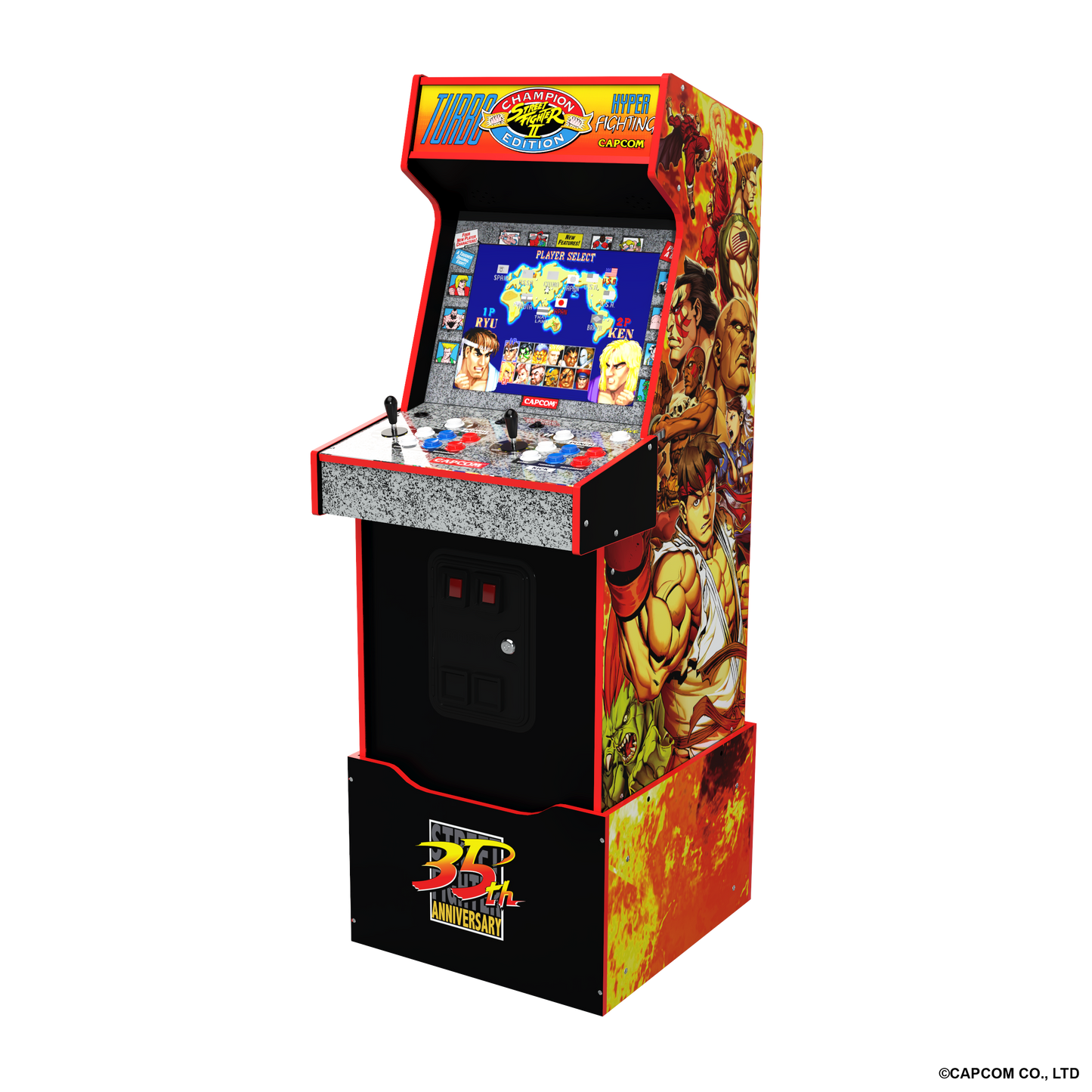 Arcade1Up Street Fighter Turbo Legacy Yoga Flame 14-in-1 Wifi Enabled Arcade Machine