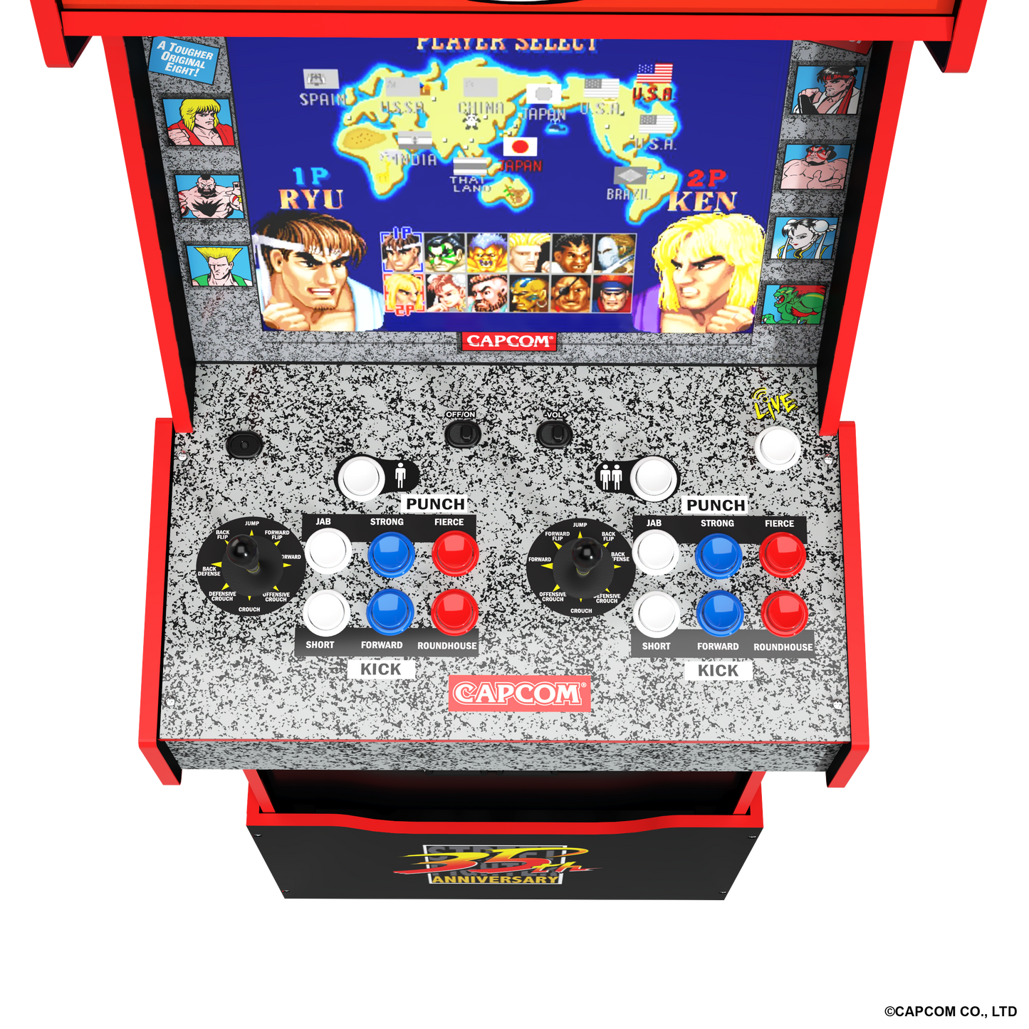 Arcade1Up Street Fighter Turbo Legacy Yoga Flame 14-in-1 Wifi Enabled Arcade Machine