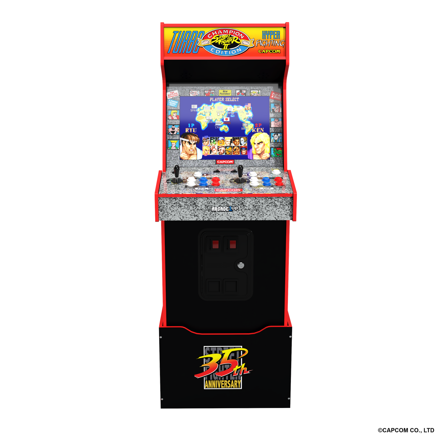 Arcade1Up Street Fighter Turbo Legacy Yoga Flame 14-in-1 Wifi Enabled Arcade Machine